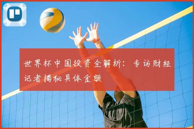 世界杯中国投资全解析：专访财经记者揭秘具体金额