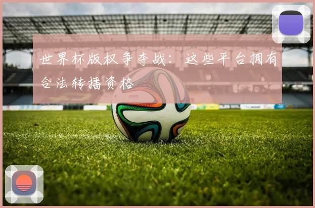 世界杯版权争夺战：这些平台拥有合法转播资格