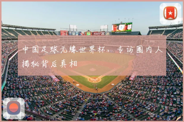 中国足球无缘世界杯,专访圈内人揭秘背后真相